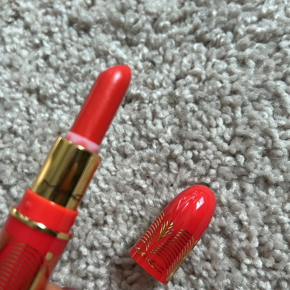 MAC Lustreglass mini lipstick. Immortal Coral